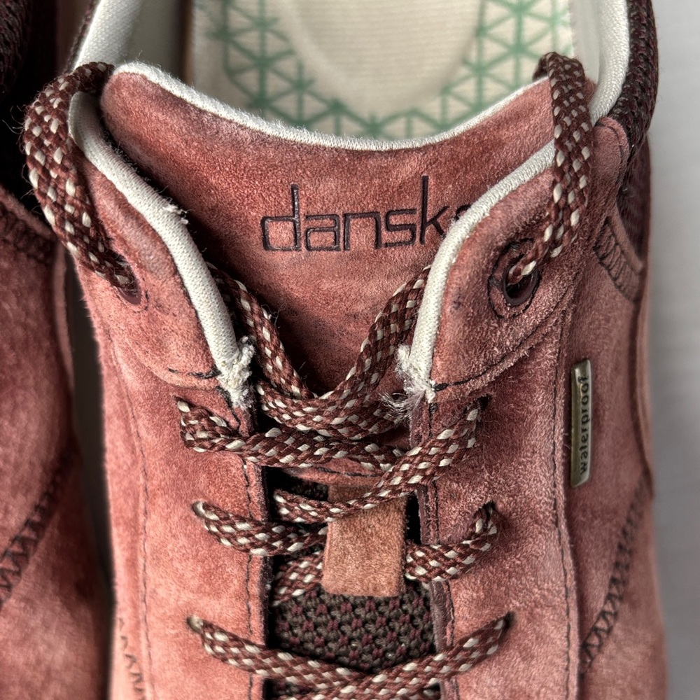 🌹Dansko Paisley Rose & Chocolate Sneakers Size 9 Comfort🤎 Lace-Up Gently worn! - Picture 4 of 17